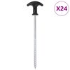 vidaXL Klinovi za &scaron;ator 24 kom 20 cm &Oslash;7 mm od pocinčanog čelika