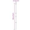 vidaXL Ograde 13 pcs Srebrno Ø32mm 190 cm Pocinčani čelik