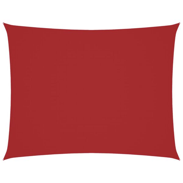 vidaXL Jedro protiv sunca od tkanine Oxford pravokutno 4 x 6 m crveno