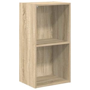 vidaXL Ormarić za knjige s 2 razine boja hrasta 40x30x76,5 cm drveni