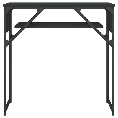 vidaXL Konzolni stol s policama crni 75x30x75 cm od konstruiranog drva