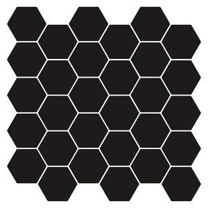 vidaXL Heksagonska pločica 20 pcs Crna 30 x 30 cm Poliuretan i PET