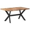 vidaXL Blagovaonski stol 160 x 80 x 75 cm od masivnog drva s premazom