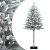 vidaXL Umjetno božićno drvce s nogom 120 cm PVC i metal