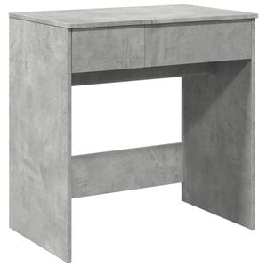 vidaXL Toaletni stolić s ogledalom siva boja betona 73 x 46,5 x 120 cm