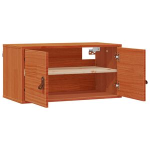 vidaXL Ormar za Zid Vosak smeđa 80 x 30 x 30 cm Čvrsto borovo drvo