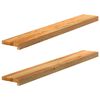 vidaXL Prozorske klupice 2 kom svijetlosmeđe 110x15x2 cm masivne hrast