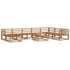 vidaXL Set vanjskih sofa 9 pcs Prirodna Čvrsto drvo akacije