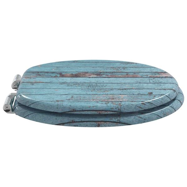 vidaXL WC daska 2 pcs Plava 44 x 38 cm MDF ploča