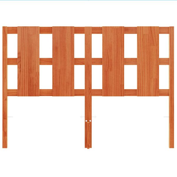 vidaXL Uzglavlje voštano smeđe 135 cm od masivne borovine