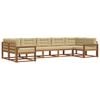 vidaXL Set vanjskih sofa 7 kom. Prirodna i bež