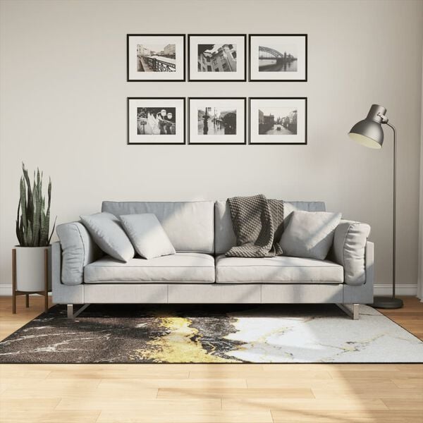 vidaXL Perivi tepih raznobojni 120 x 180 cm protuklizni