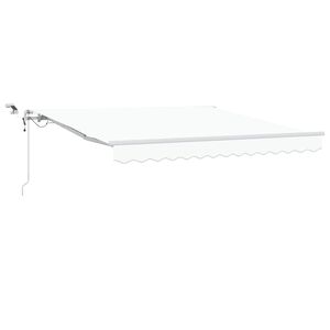 vidaXL Povlačivi tende Bijela 350 x 250 cm Poliester