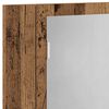 vidaXL LED kupaonski ormarić s ogledalom boja hrasta 40x12x45cm drveni