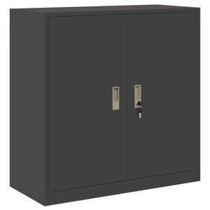 vidaXL Ormarić za pohranu Crna 90 x 40 x 90 cm Čelik