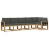 vidaXL Set vanjskih sofa 6 kom. Bijela i antracit Poliester