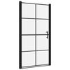 vidaXL Vrata za tu&scaron; od kaljenog stakla 100 x 178 cm crna