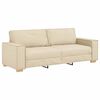 vidaXL Sofa 3 pcs Krema 220 x 80 x 84 cm Platnasta tkanina