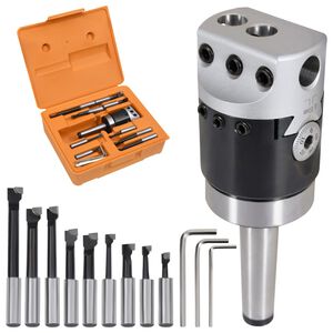 vidaXL 15-dijelni set alata za bu&scaron;enje s glavom od 50 mm F1-12 MT2-M10