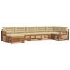 vidaXL Set vanjskih sofa 7 kom. Prirodna i bež