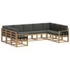 vidaXL Set vanjskih sofa 9 kom. Bijela i antracit
