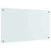 vidaXL Kuhinjski zaštita Bijelo 90 x 50 cm Staklo otporno na udarce