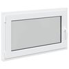 vidaXL Prozor za podrum RISOR 100 x 70 cm PVC i staklo Bijela