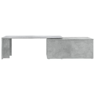 vidaXL Stolić za kavu siva boja betona 150 x 50 x 35 cm od iverice