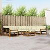 vidaXL Set vanjskih sofa s jastukom 8 pcs Prirodna i krem
