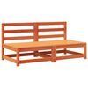 vidaXL Vrtne sofe bez naslona za ruke 2 kom smeđe 70x70x67cm borovina