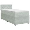 vidaXL Boxspring krevet s madracem Svjetlosiva 100 x 200 cm Bar&scaron;un