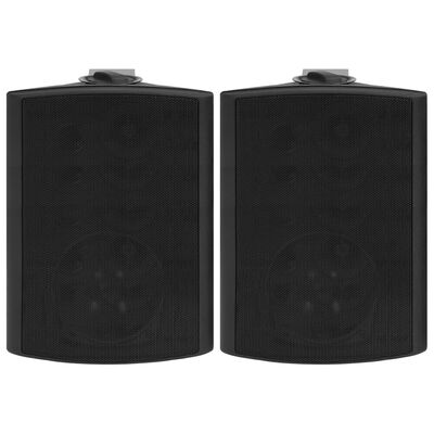 vidaXL Zidni stereo zvučnici 2 kom crni unutarnji/vanjski 120 W