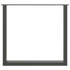 vidaXL Noge za blagovaonski stol U-oblik 2 kom antracit 90 x (72-73) cm čelik