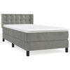 vidaXL Box spring krevet s madracem svjetlosivi 100x200 cm bar&scaron;unasti