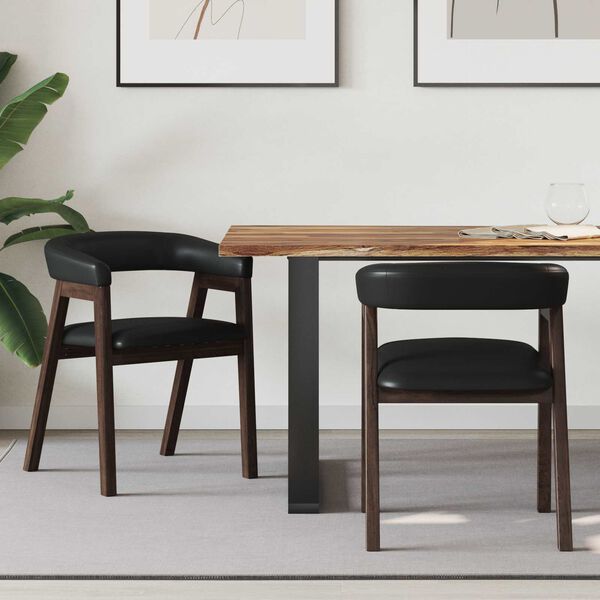 vidaXL Trpezarijske stolice 2 pcs Svijetlosmeđa 54 x 57 x 73 cm