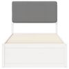 vidaXL Krevetni okvir s tapiciranim uzglavljem Svijetlo siva