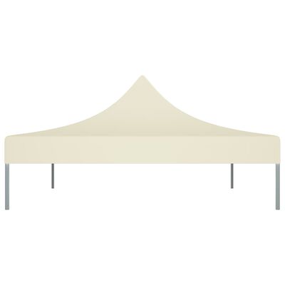 vidaXL Krov za šator za zabave 4,5 x 3 m krem 270 g/m²