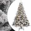 vidaXL Umjetno božićno drvce s nogom 120 cm 150 LED lampica
