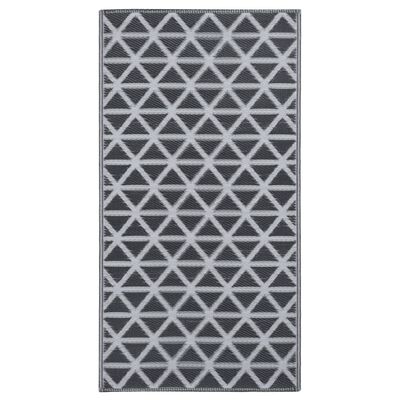 vidaXL Vanjski tepih crni 190 x 290 cm PP