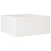 vidaXL Vrtna sadilica bijela 100x100x46 cm od masivne borovine