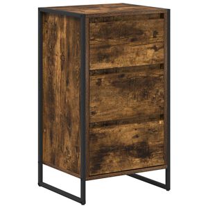 vidaXL Kreveta Dimni hrast 42 x 36 x 75.5 cm Konstruirano drvo