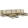 vidaXL 6-dijelni set vrtnih sofa od impregnirane borovine