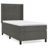 vidaXL Box spring krevet s madracem tamnosivi 80 x 200 cm bar&scaron;unasti