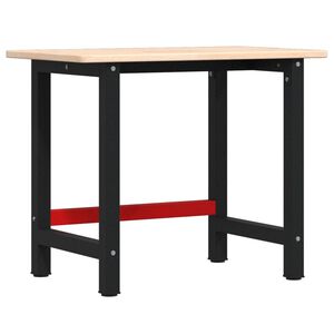 vidaXL Radni stol 100 x 60 x 81,5 cm od masivne hrastovine pravokutni