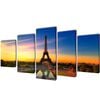 vidaXL Zidne Slike na Platnu Set s Printom Eiffelov Toranj 200 x 100 cm