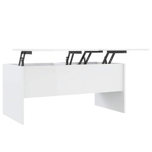 vidaXL Stolić za kavu sjajni bijeli 102x50,5x46,5 cm konstruirano drvo