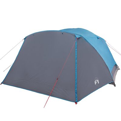 vidaXL Šator za kampiranje s trijemom za 4 osobe plavi vodootporni