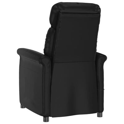 vidaXL Masažna fotelja od umjetne kože crna