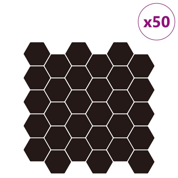 vidaXL Heksagonska pločica 10 pcs Bijela siva 30 x 30 cm