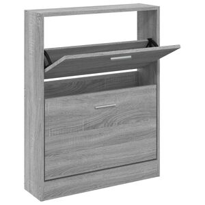 vidaXL Ormarić za cipele boja hrasta 59x17x81 cm konstruirano drvo